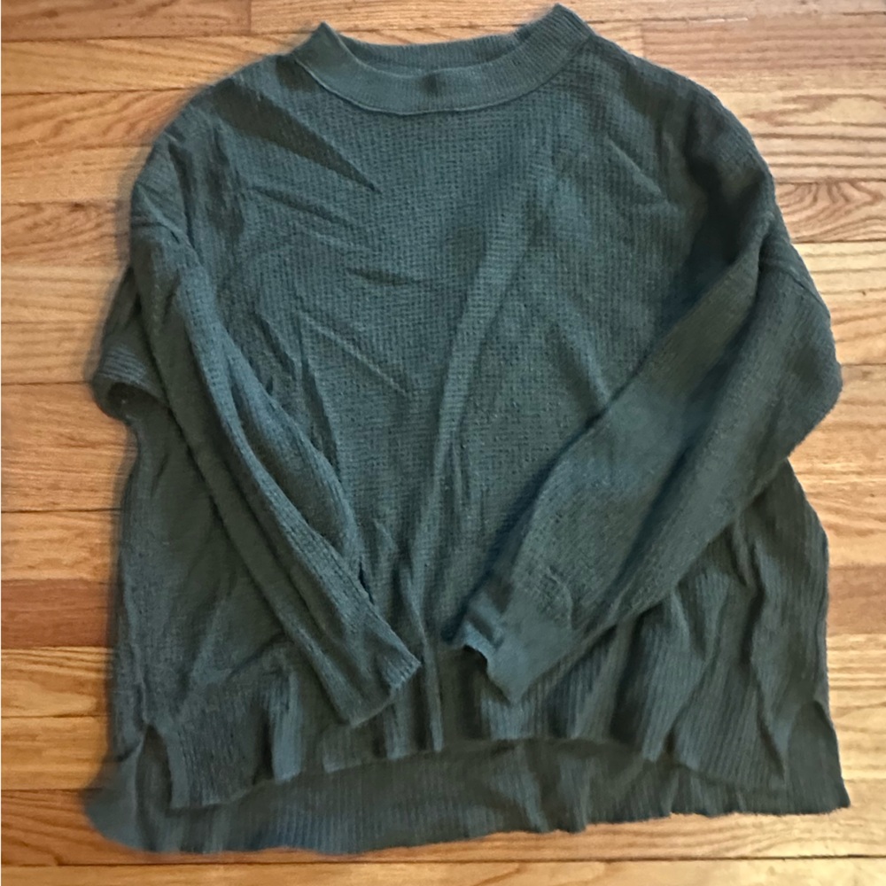 Aerie Olive Knit Sweater